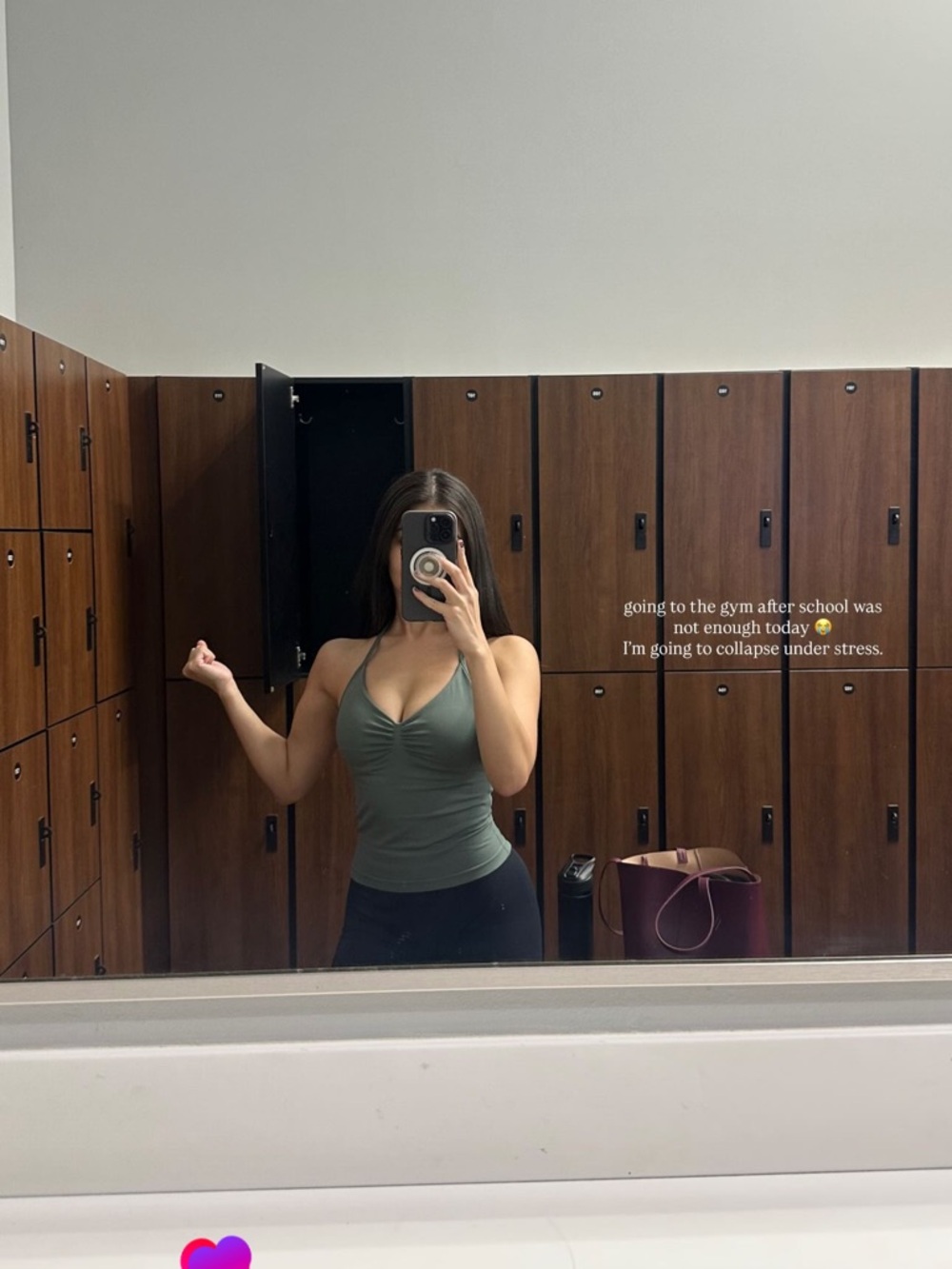 DFYNE Impact Longline Strappy Top in Pistachio, Small